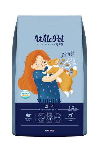 윌로펫 뉴트리탑 면역 말랑육즙 소프트사료(전연령) 1.2kg , 3kg