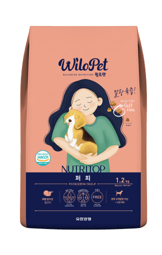 윌로펫 뉴트리탑 퍼피 말랑육즙 소프트사료 1.2kg , 3kg