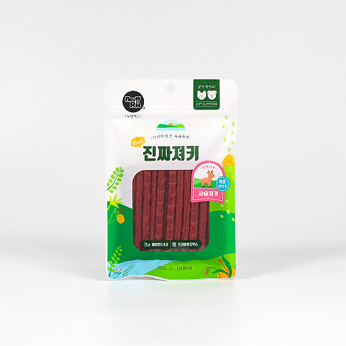 육류80% 고단백 간식 진짜져키 사슴 120g 