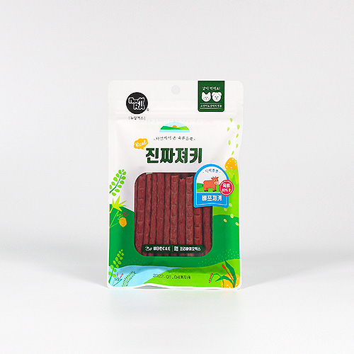 육류80% 고단백 간식 진짜져키 비프 120g 