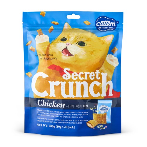캣템 시크릿크런치 치킨 200g 