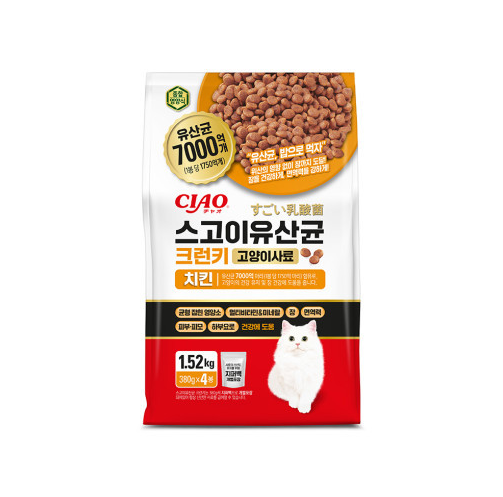 이나바 CIAO 스고이유산균 크런치 치킨 1.52kg 