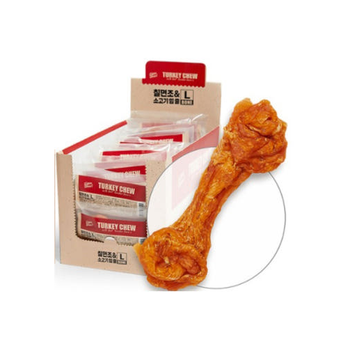 슈퍼츄 터키츄 칠면조와 소고기 힘줄 본 L (박스 10EA)