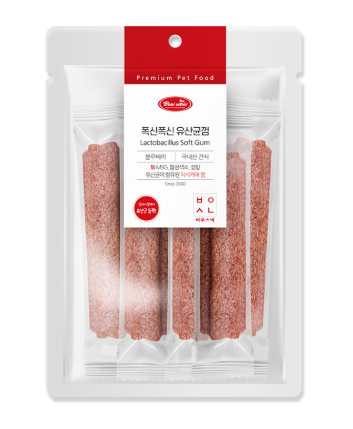 바우스낵 폭신폭신 유산균껌 블루베리 10P