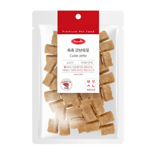바우스낵 촉촉 큐브육포 소고기 300g