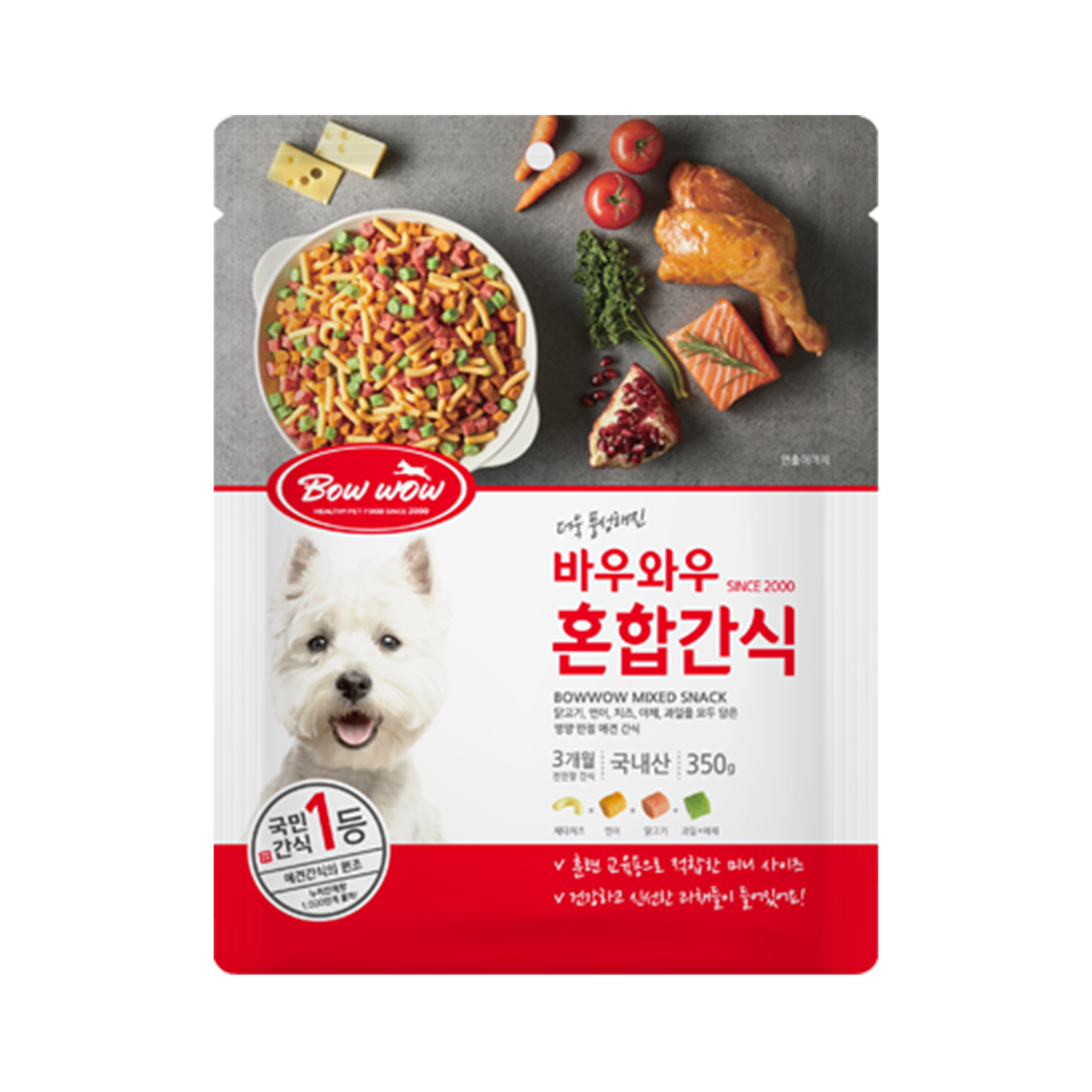 바우와우 혼합간식 350g