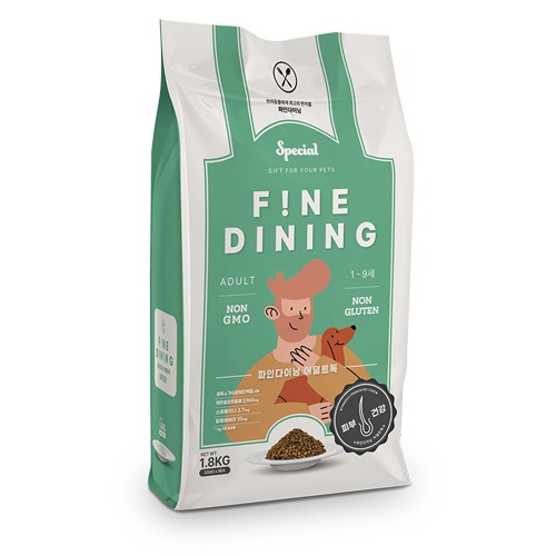 파인다이닝 어덜트독 피부건강 1.8kg