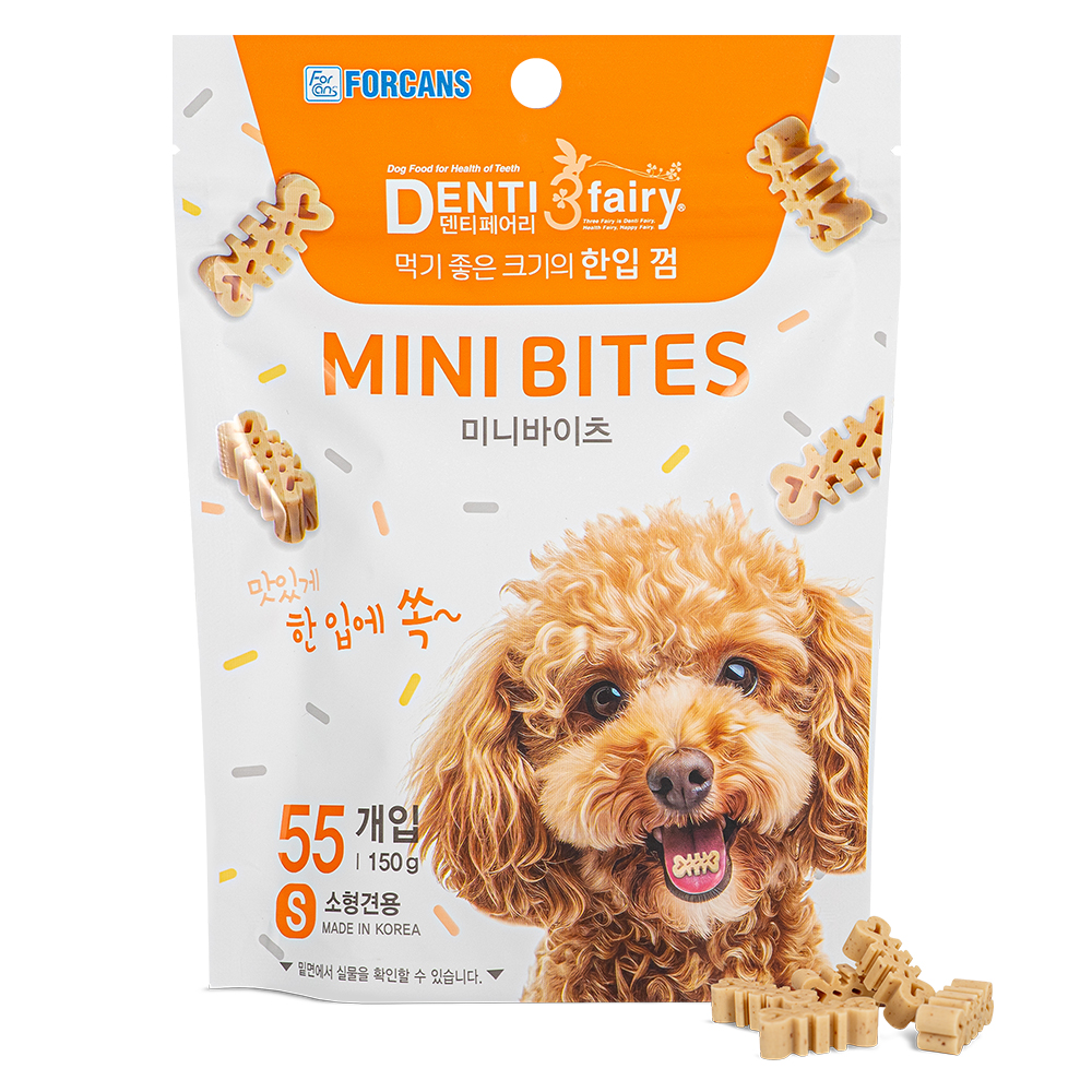 한입덴탈껌 미니바이츠 S 55개입 150g
