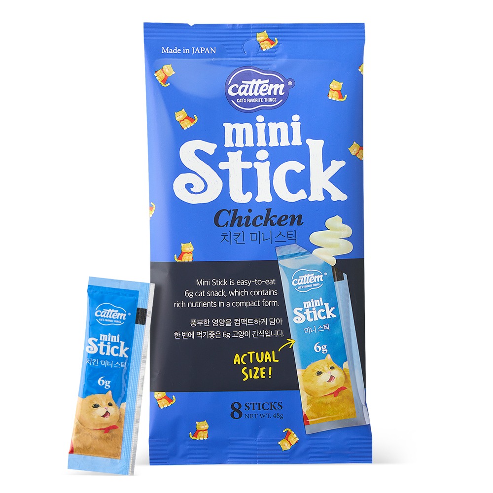 캣템 짜먹는미니스틱 치킨 8P