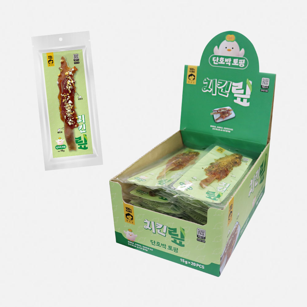 펫러닝 국내산 치킨맆 단호박토핑 1P (1BOX 20개입)