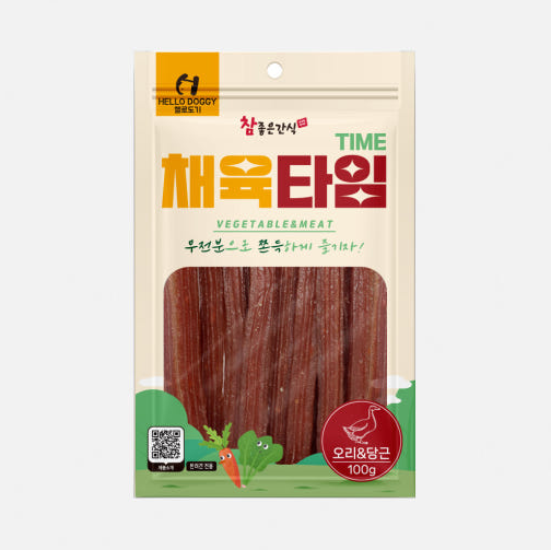 헬로도기 채육타임 오리&당근 100g