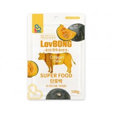 퍼피아이 쫄깃한한우 콜라겐 말랑껌 단호박 100g