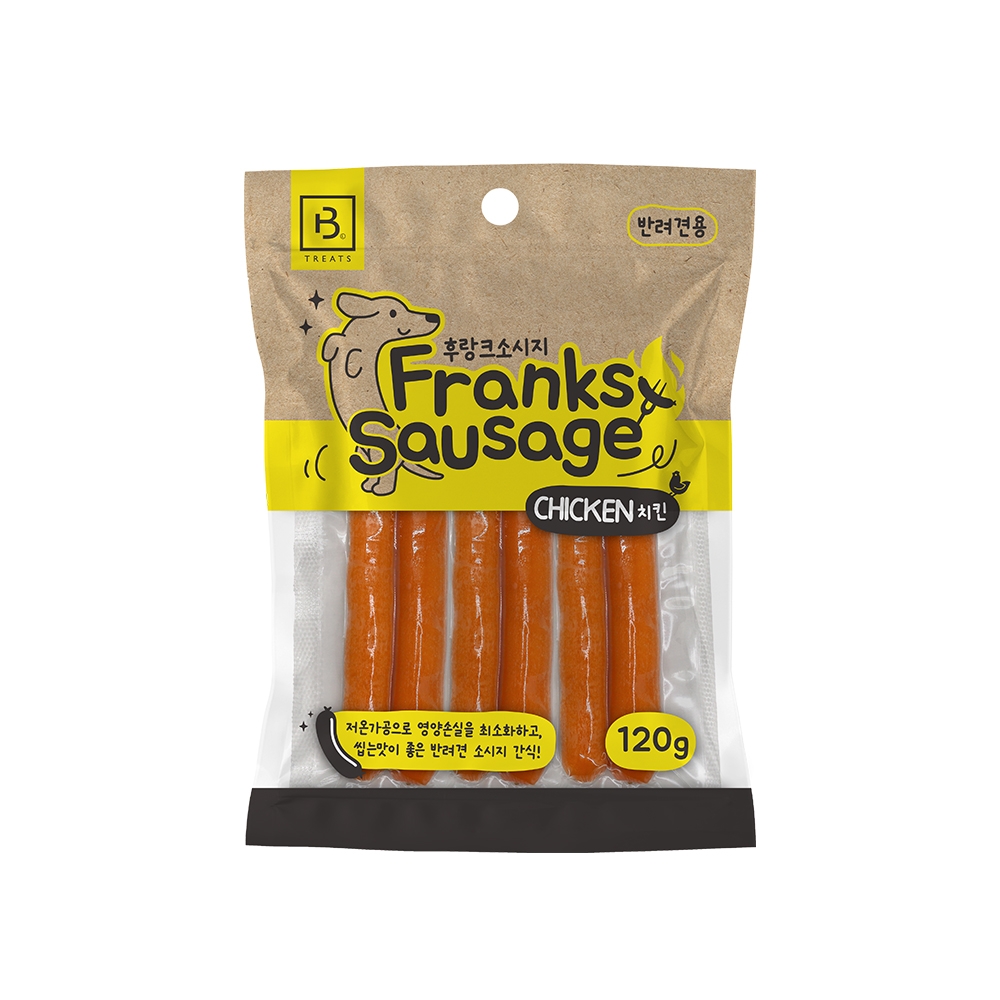 브리더랩 후랑크소시지 치킨 120g