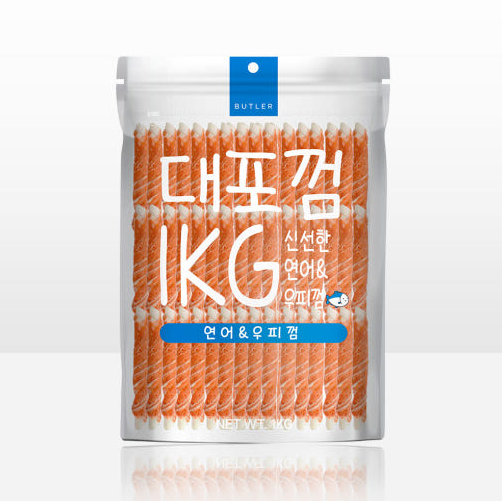 대포껌 연어우피껌 1kg