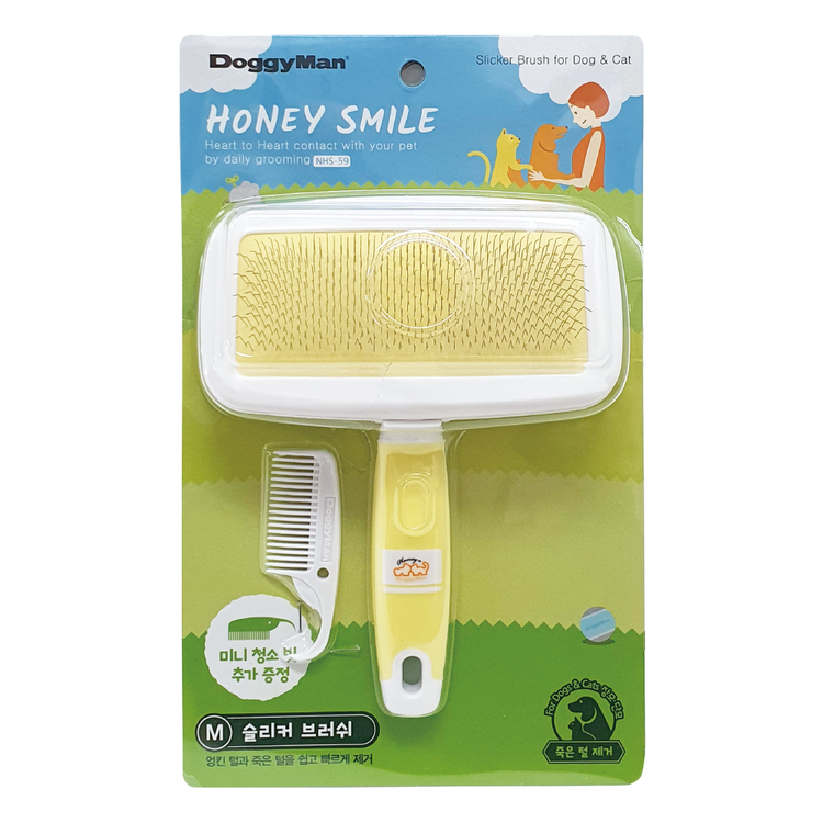 NHS-59 허니스마일 슬리커 브러쉬 M (겸용, 3단계)