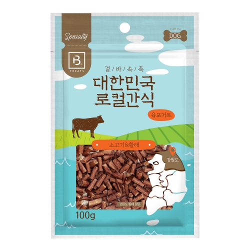 브리더랩 대한민국 로컬간식 소고기&황태 100g