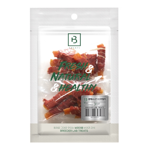 브리더랩 트릿 황태&소고기 고구마말이 180g